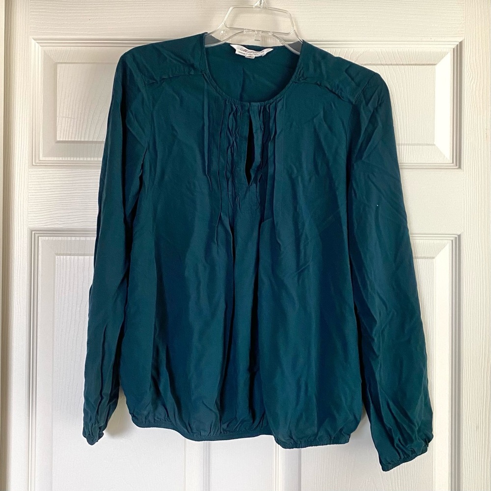 Green rayon blouse